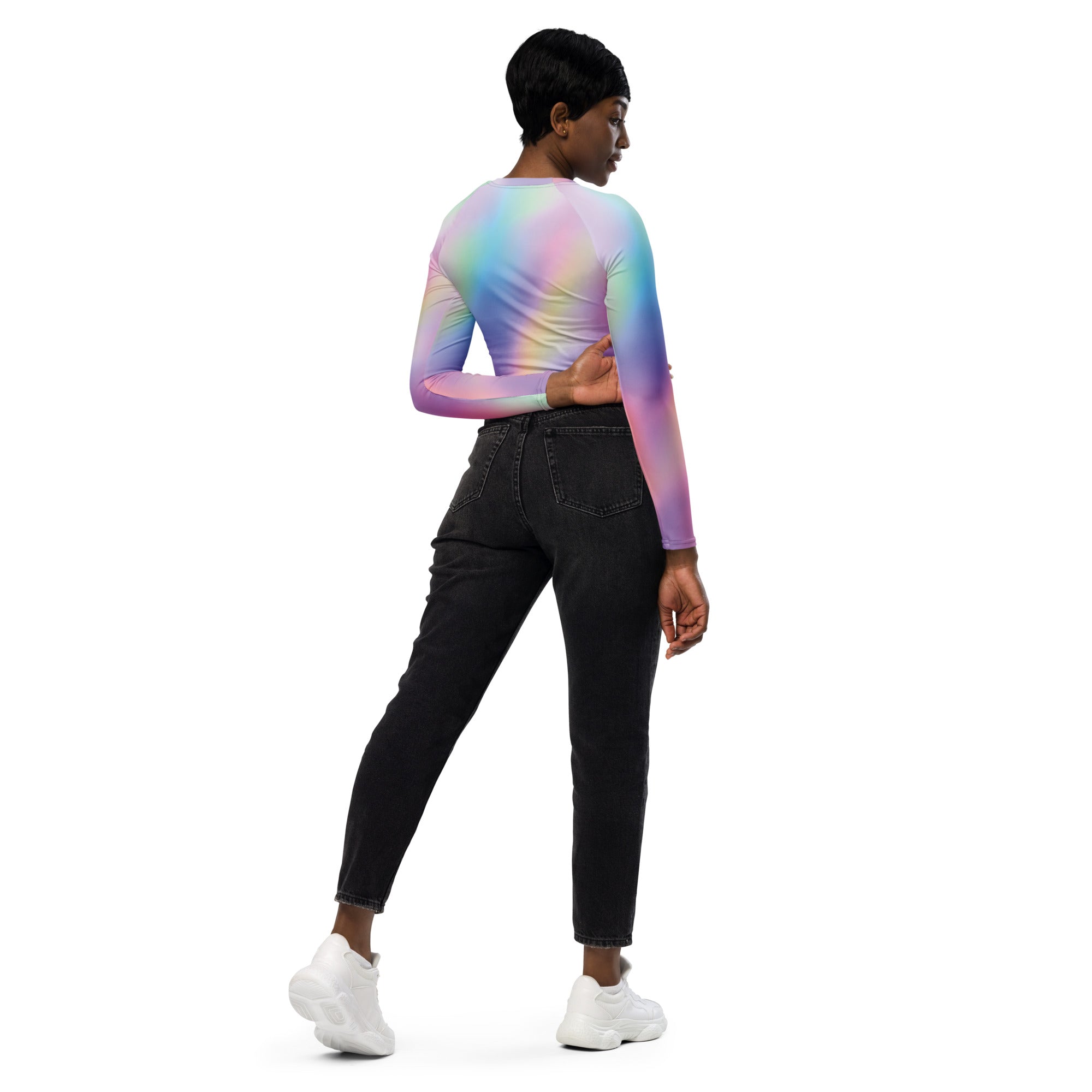 SHE REBEL - Pastel Paradise Recycled Crop Top UPF 50+